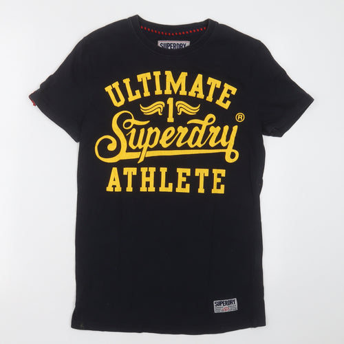 Superdry Mens Blue  Cotton  T-Shirt Size XS Crew Neck