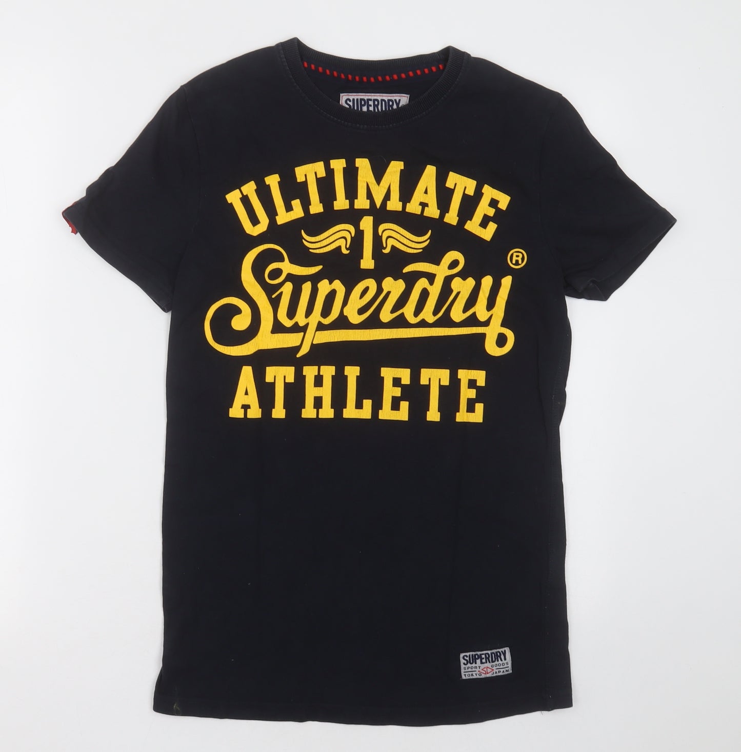 Superdry Mens Blue  Cotton  T-Shirt Size XS Crew Neck