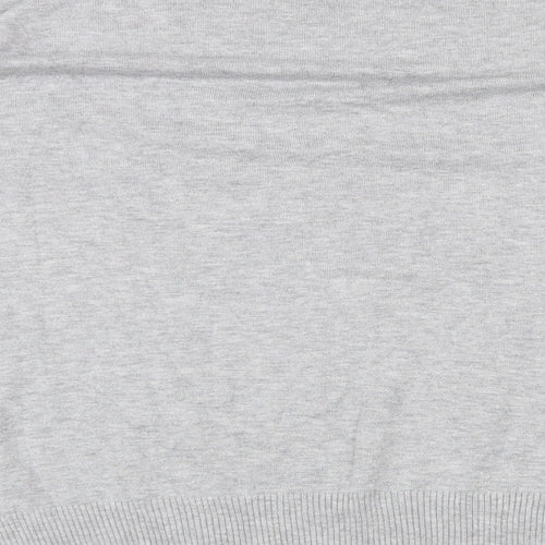 F&F Womens Grey Mock Neck  Viscose Pullover Jumper Size 18