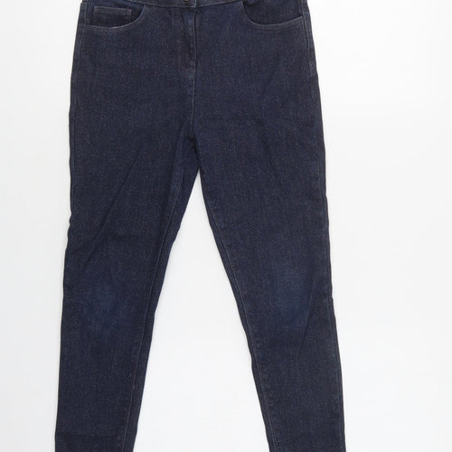 Matalan Girls Blue  Cotton Skinny Jeans Size 9 Years  Regular Button