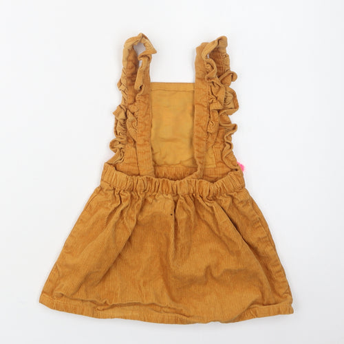 Matalan Baby Brown  Cotton A-Line  Size 18-24 Months  Square Neck