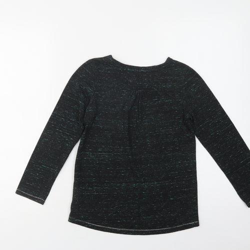 NEXT Girls Green  Polyester Basic Blouse Size 8 Years Crew Neck  - Smile