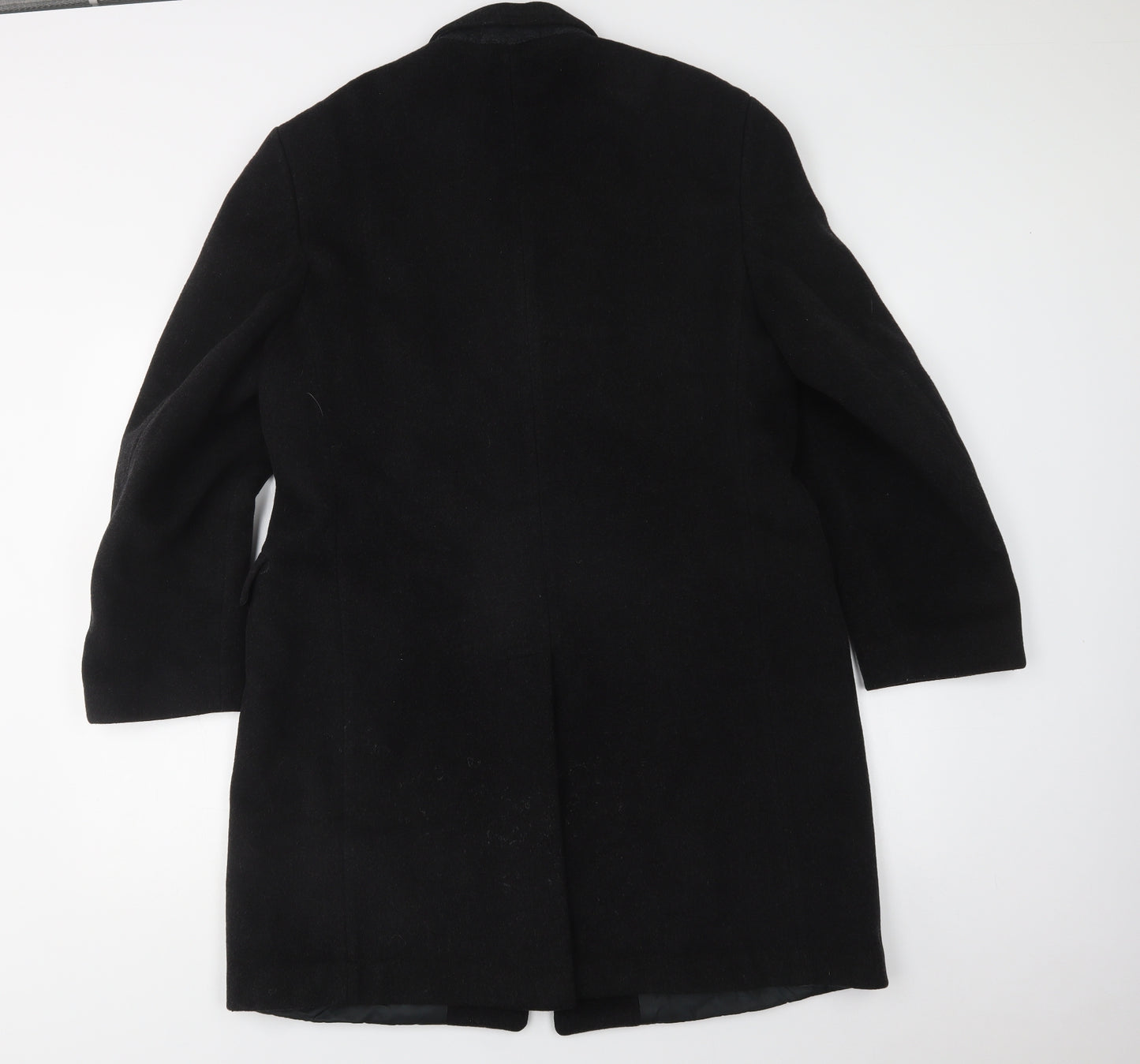 Jackson the Tailor Womens Black   Overcoat Coat Size L  Button