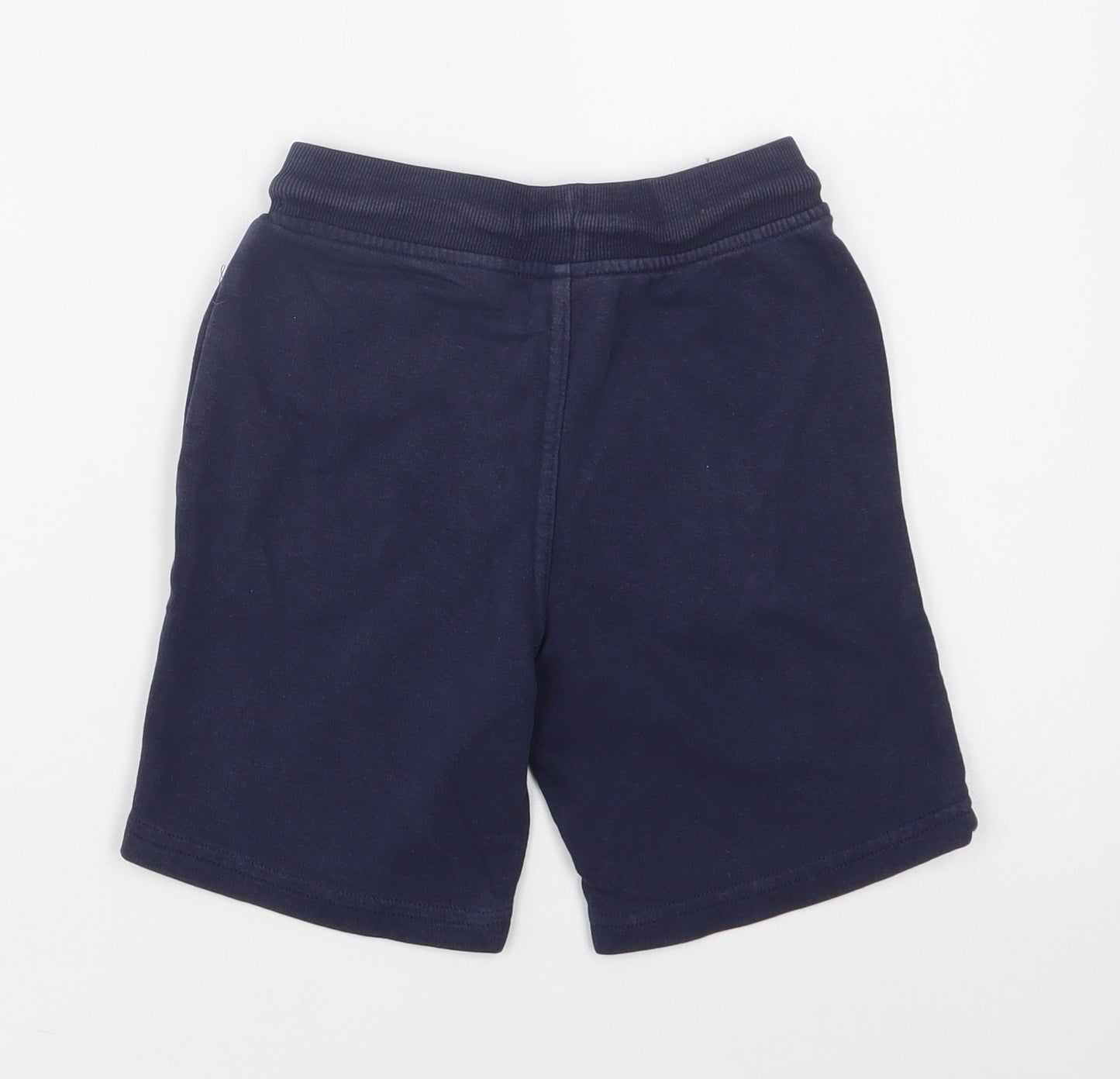 George Boys Blue  Cotton Sweat Shorts Size 6-7 Years  Regular Drawstring - Vibes