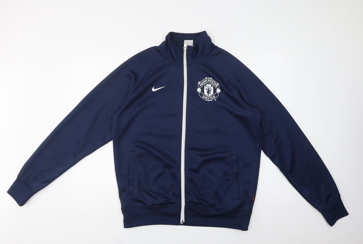 Nike Mens Blue  Polyester Full Zip Sweatshirt Size M   - Manchester United FC