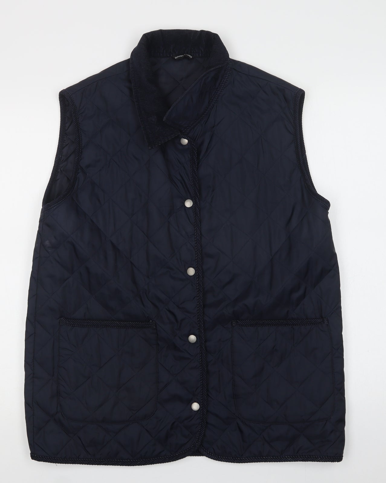 Dunnes Stores Womens Blue   Gilet Waistcoat Size 16  Snap