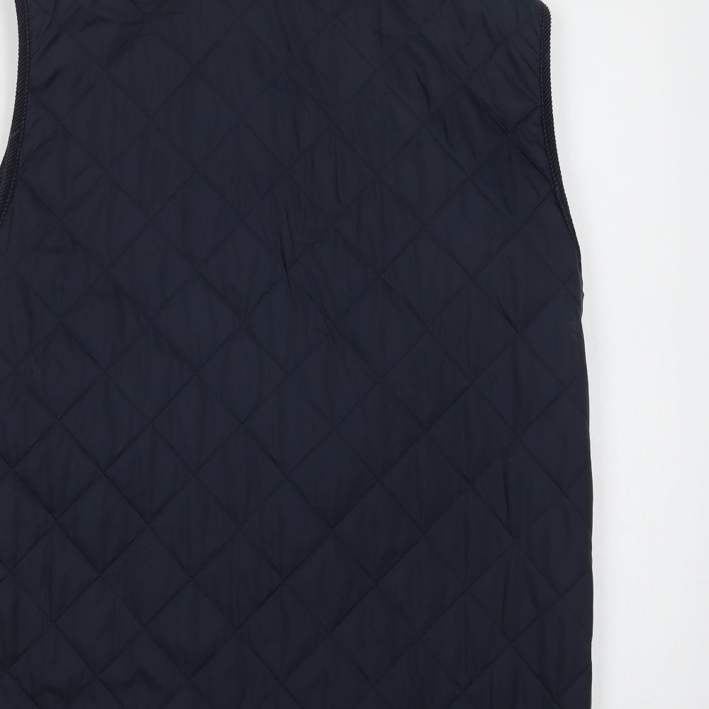 Dunnes Stores Womens Blue   Gilet Waistcoat Size 16  Snap