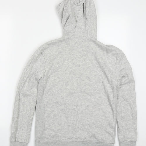 Marks and Spencer Boys Grey  Cotton Full Zip Hoodie Size 11-12 Years  Zip