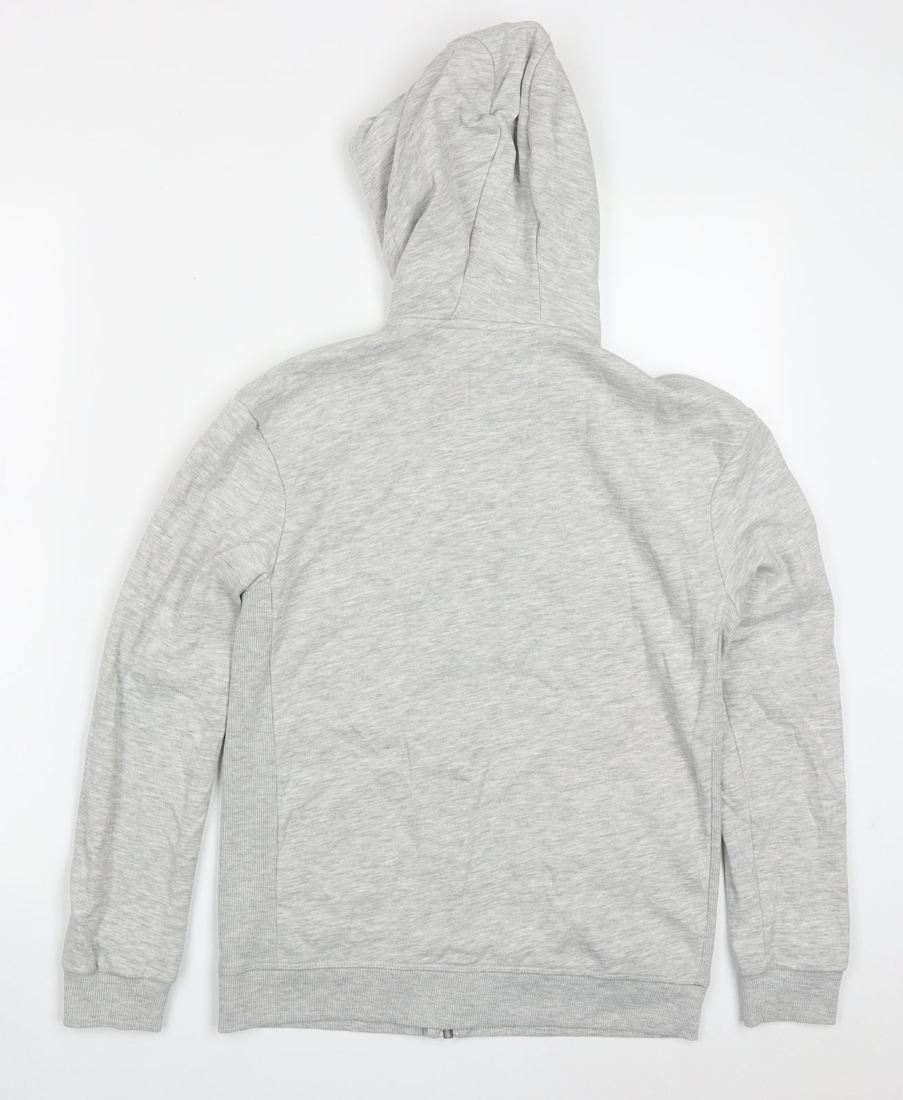 Marks and Spencer Boys Grey  Cotton Full Zip Hoodie Size 11-12 Years  Zip