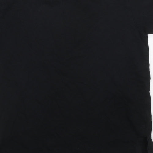 Primark Boys Black  Cotton Basic T-Shirt Size 7-8 Years Crew Neck Pullover - Playstation