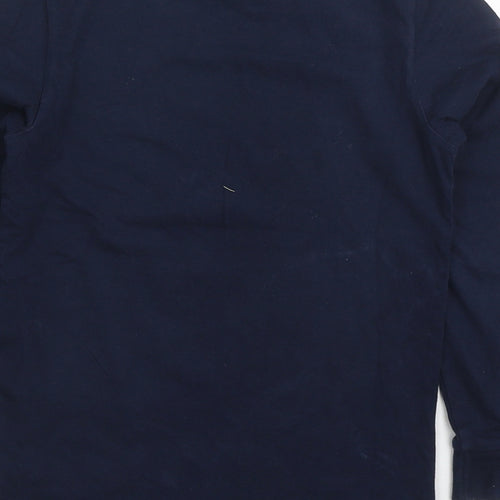 NEXT Boys Blue  Cotton Basic T-Shirt Size 7 Years Crew Neck Pullover - Minecraft