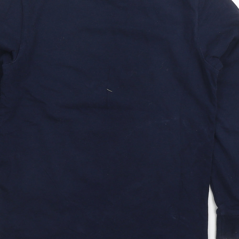 NEXT Boys Blue  Cotton Basic T-Shirt Size 7 Years Crew Neck Pullover - Minecraft