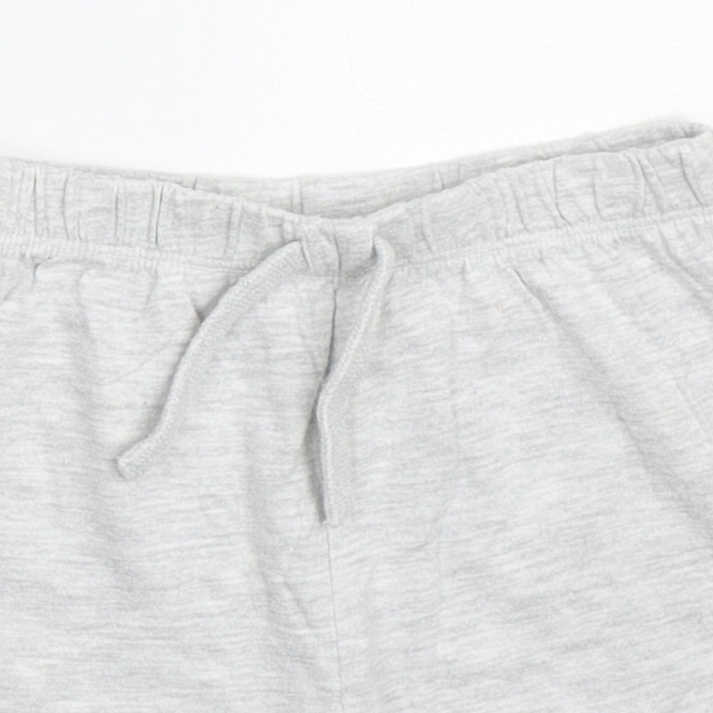 Fred & Flo Baby Grey  Cotton Cropped Trousers Size 12-18 Months  Drawstring - Sweat Shorts