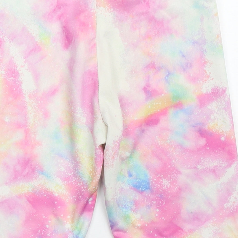 Matalan Girls Multicoloured  Polyester Biker Shorts Size 9 Years  Regular