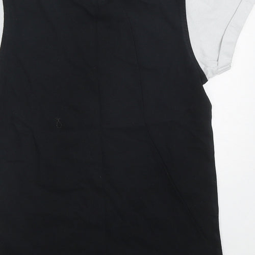 George Boys Black  Cotton Basic T-Shirt Size 6-7 Years Crew Neck Pullover - San Francisco