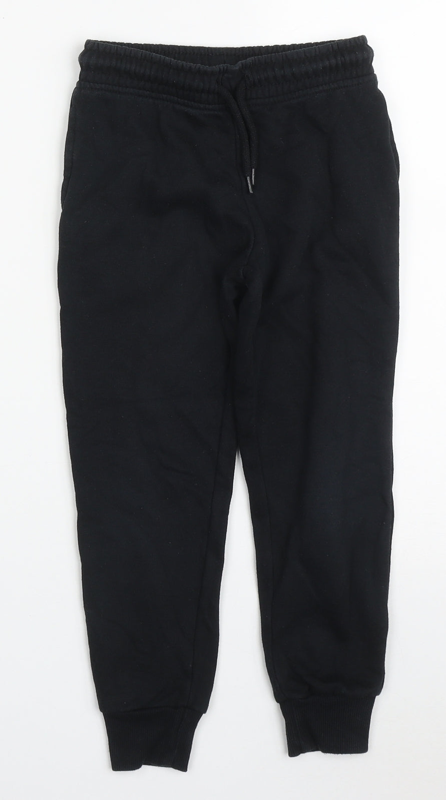 Dunnes Boys Black  Cotton Sweatpants Trousers Size 6 Years  Regular Drawstring