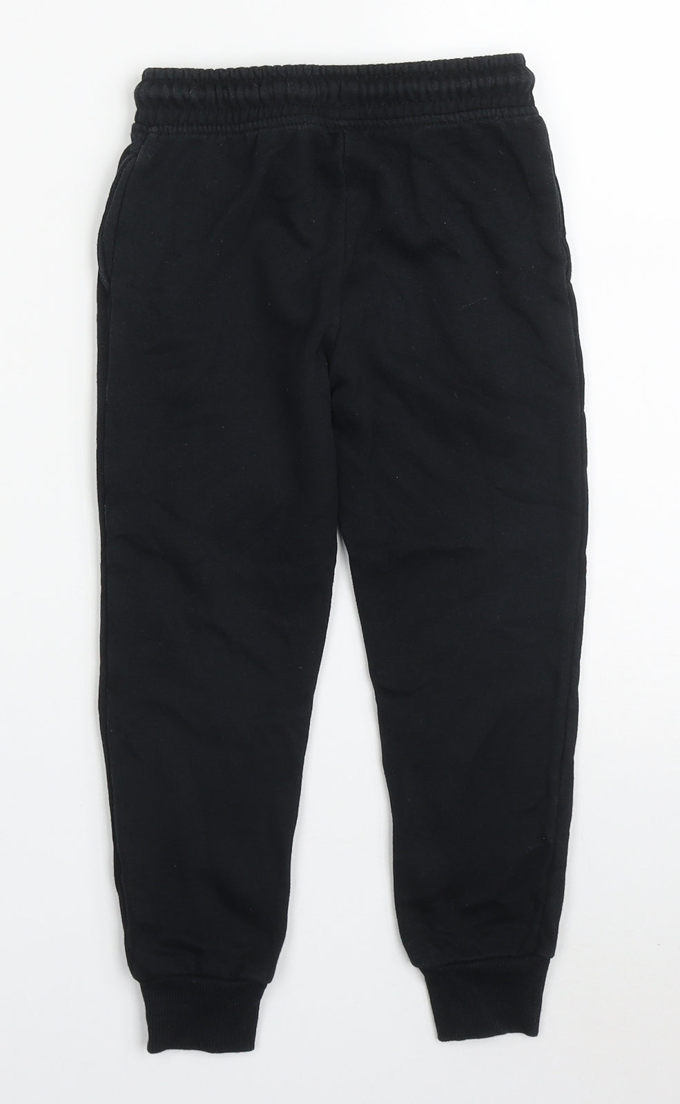 Dunnes Boys Black  Cotton Sweatpants Trousers Size 6 Years  Regular Drawstring