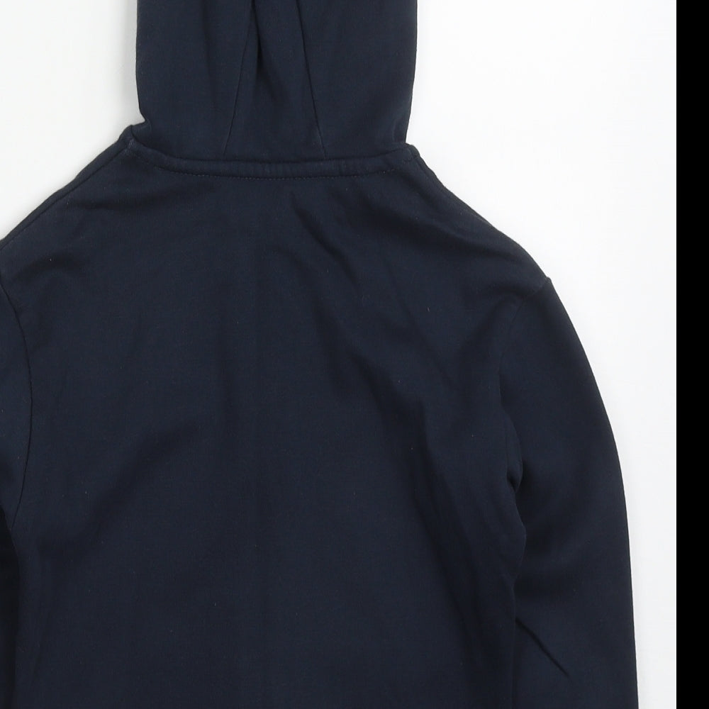 Dunnes Boys Blue  Cotton Full Zip Hoodie Size 5-6 Years  Zip