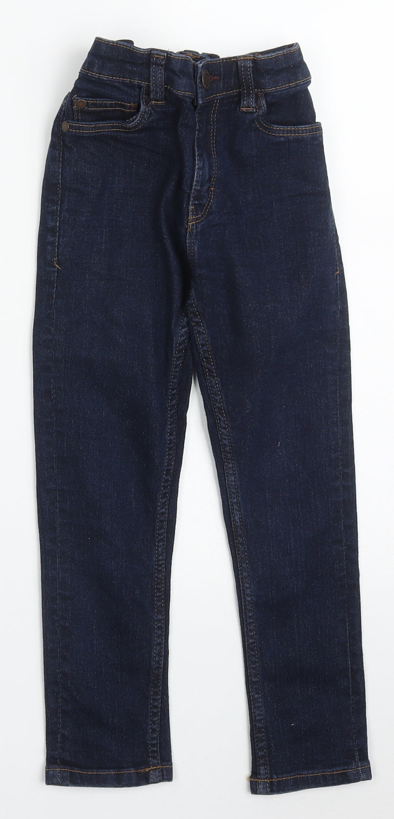 NEXT Boys Blue  Cotton Skinny Jeans Size 6 Years  Regular Button