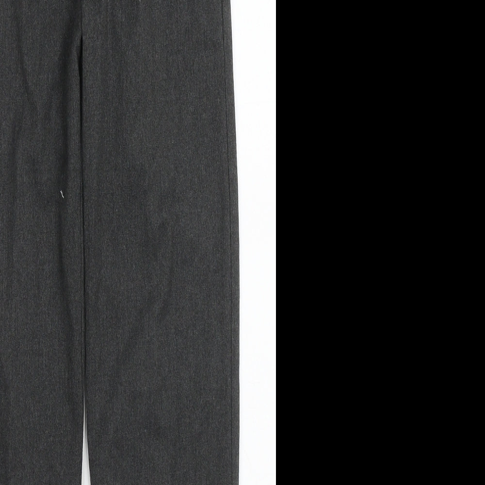Dunnes Boys Grey  Polyester Dress Pants Trousers Size 9-10 Years  Regular Hook & Eye
