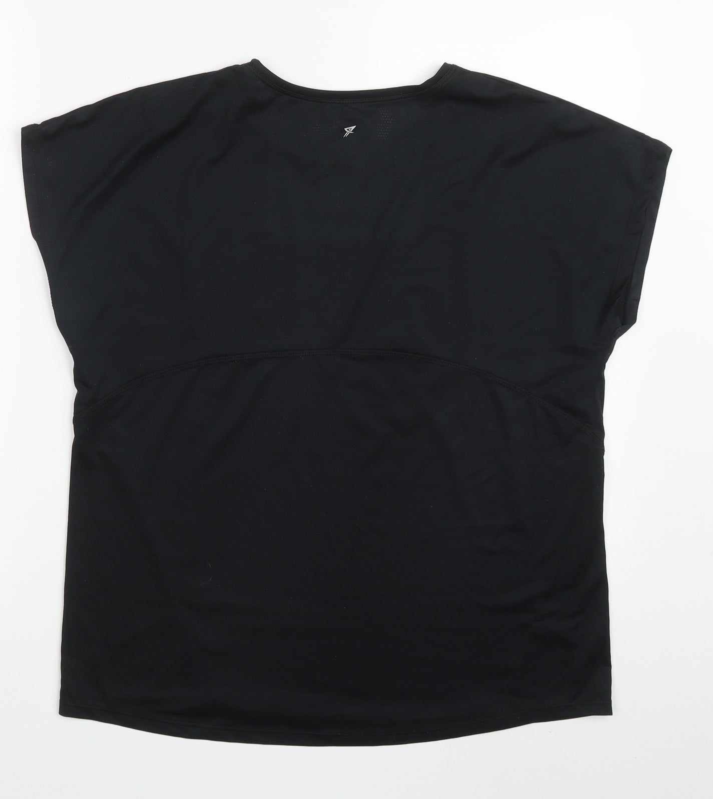 Primark Womens Black  Polyester Basic T-Shirt Size 10 Round Neck Pullover