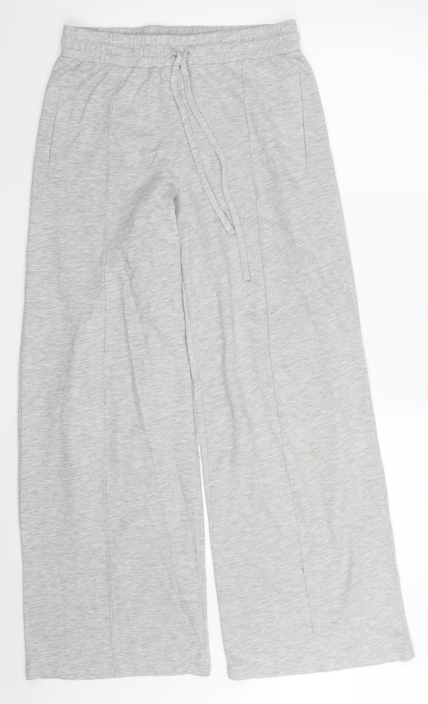 Papaya Womens Grey  Cotton Sweatpants Trousers Size S L30 in Regular Drawstring
