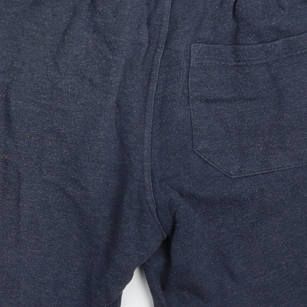 H&M Boys Blue  Cotton Sweat Shorts Size M L9 in Regular Drawstring