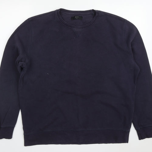 Matalan Mens Blue  Cotton Pullover Sweatshirt Size 2XL