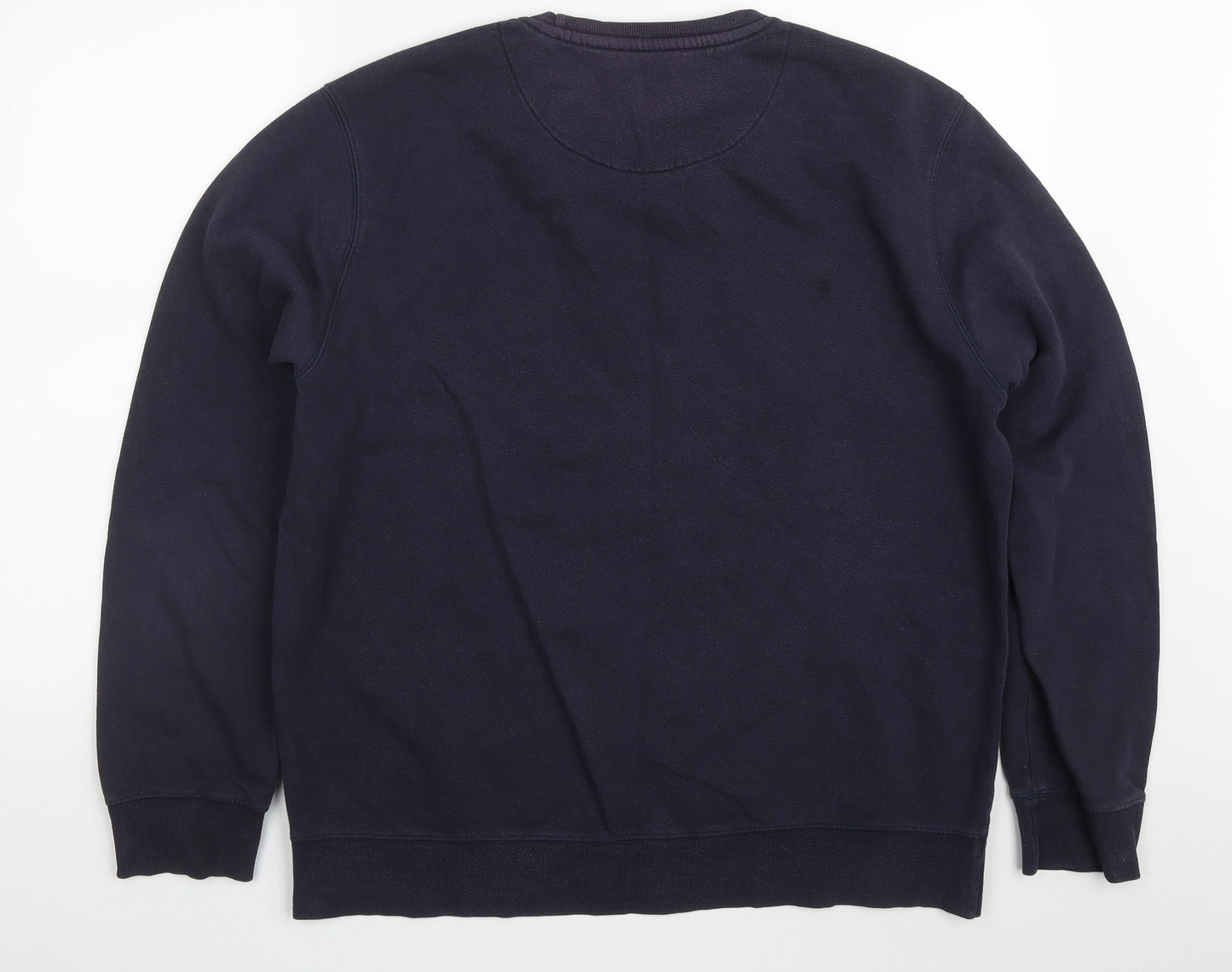 Matalan Mens Blue  Cotton Pullover Sweatshirt Size 2XL