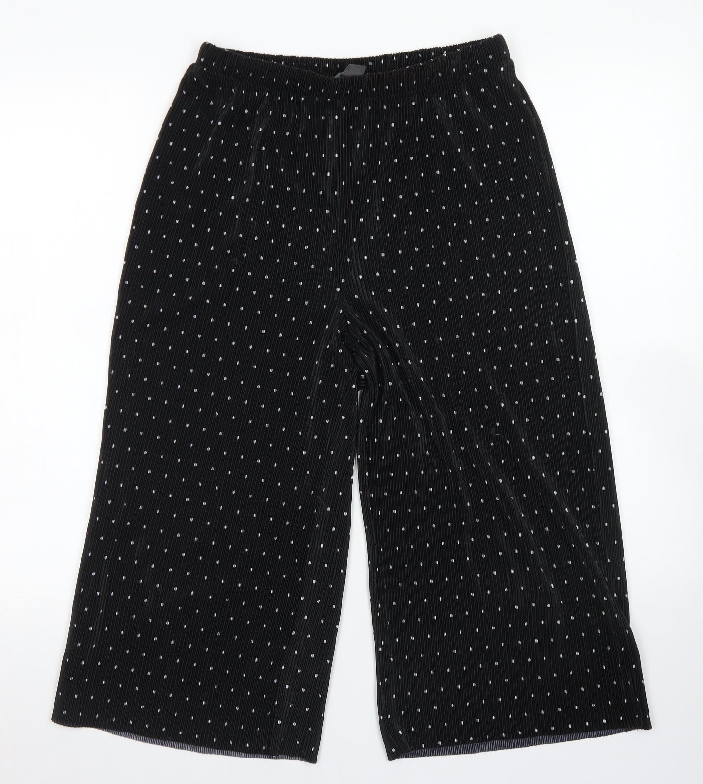Primark Girls Black Polka Dot Polyester Culotte Shorts Size 12-13 Years  Regular