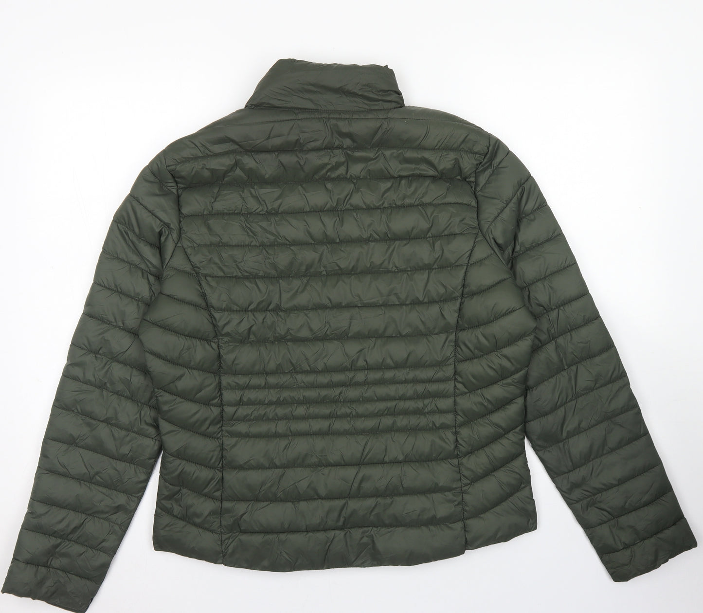 Primark Womens Green   Puffer Jacket Jacket Size M  Zip