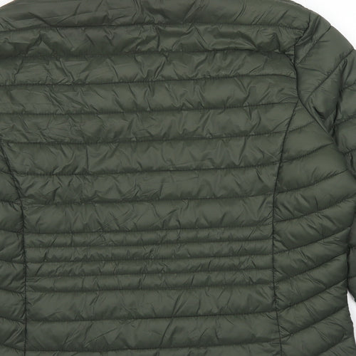 Primark Womens Green   Puffer Jacket Jacket Size M  Zip
