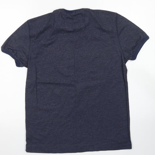 Drift King Mens Blue  Polyester  T-Shirt Size S Crew Neck
