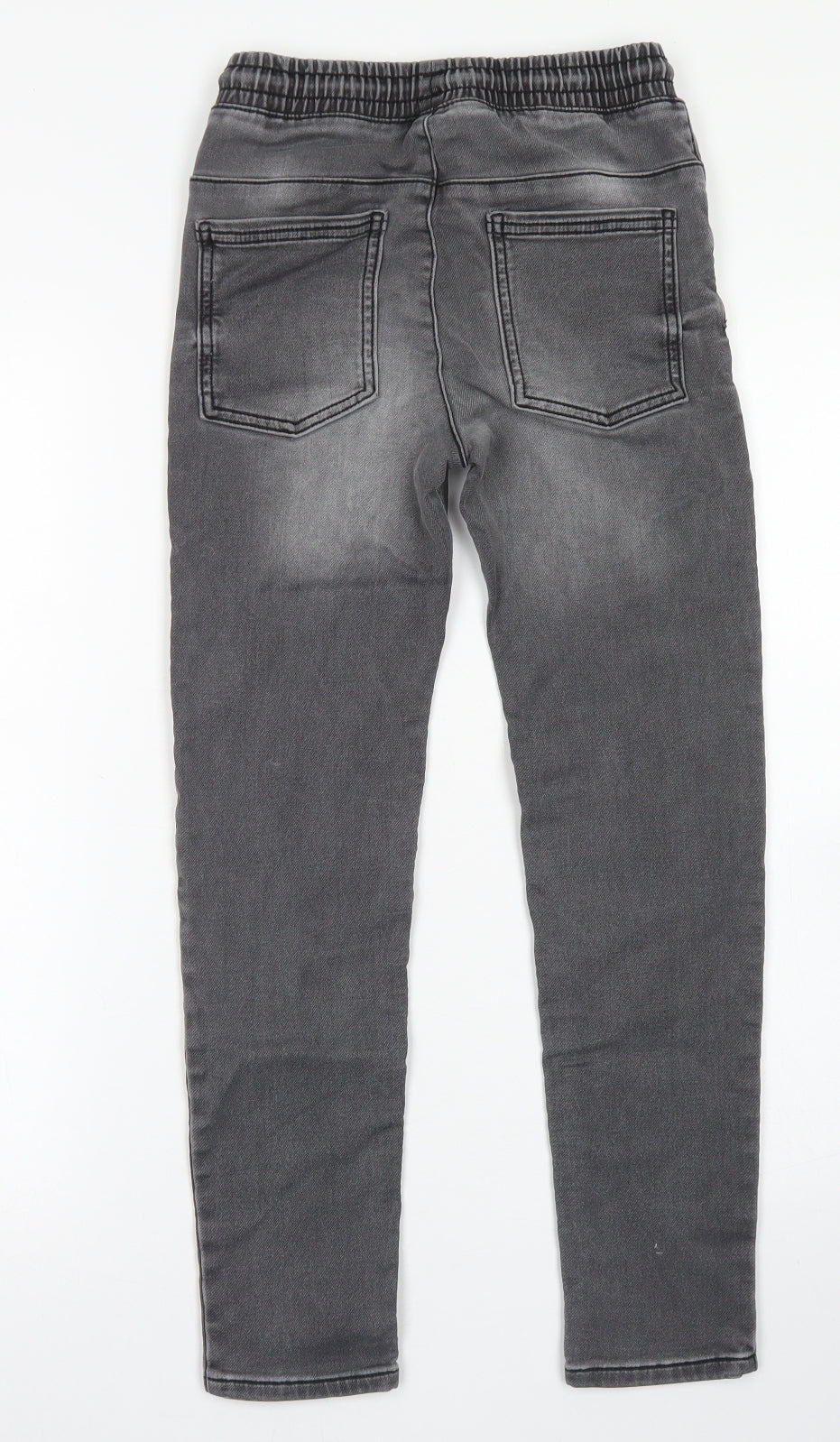 TU Boys Grey  Cotton Skinny Jeans Size 9 Months  Regular Drawstring