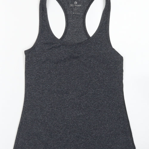 90 Degree Womens Grey  Polyester Basic Tank Size XS Scoop Neck