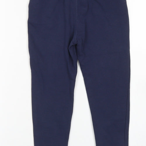 George Boys Blue  Cotton Jogger Trousers Size 5-6 Years  Regular Drawstring