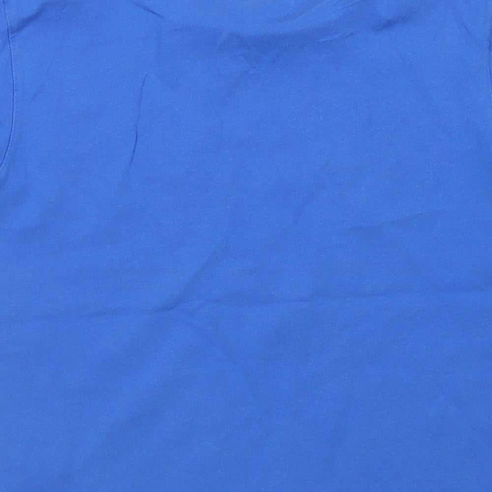 George Boys Blue  Cotton Basic T-Shirt Size 6-7 Years Crew Neck  - Pikachu