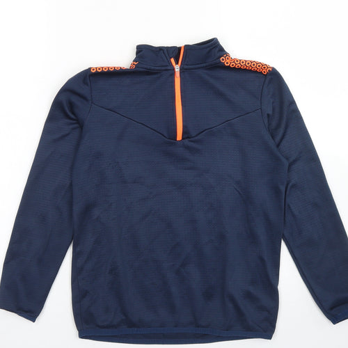 Dunnes Stores Boys Blue  Polyester Pullover Sweatshirt Size 8-9 Years  Zip
