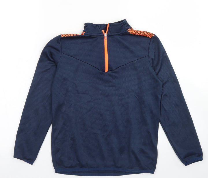 Dunnes Stores Boys Blue Polyester Pullover Sweatshirt Size 8-9 Years Zip
