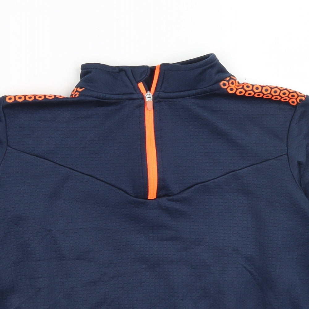 Dunnes Stores Boys Blue  Polyester Pullover Sweatshirt Size 8-9 Years  Zip