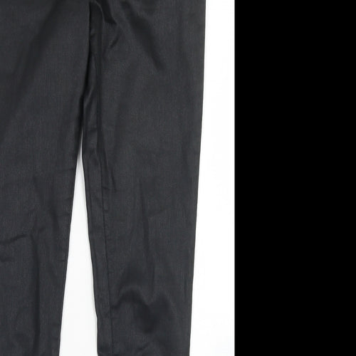Dorothy Perkins Womens Black  Cotton Skinny Jeans Size 8 L29 in Regular Button