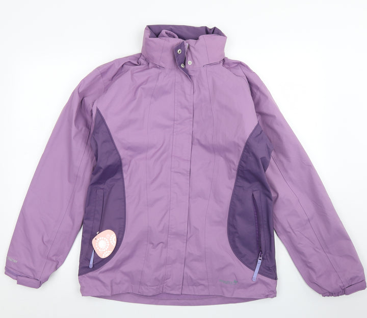 Regatta Girls Purple Colourblock 3-in-1 Jacket Coat Size 15 Years Zip - Fleece Lined