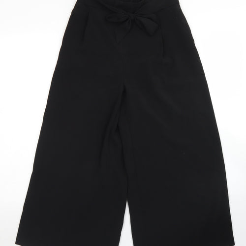 New Look Womens Black  Polyester Dress Pants Trousers Size 8 L23 in Regular Tie