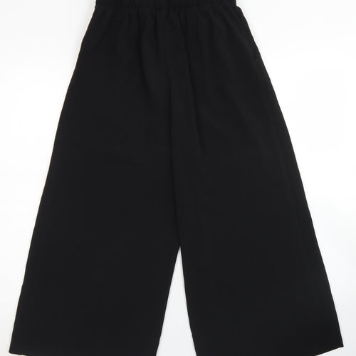 New Look Womens Black  Polyester Dress Pants Trousers Size 8 L23 in Regular Tie