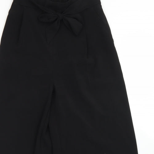 New Look Womens Black  Polyester Dress Pants Trousers Size 8 L23 in Regular Tie