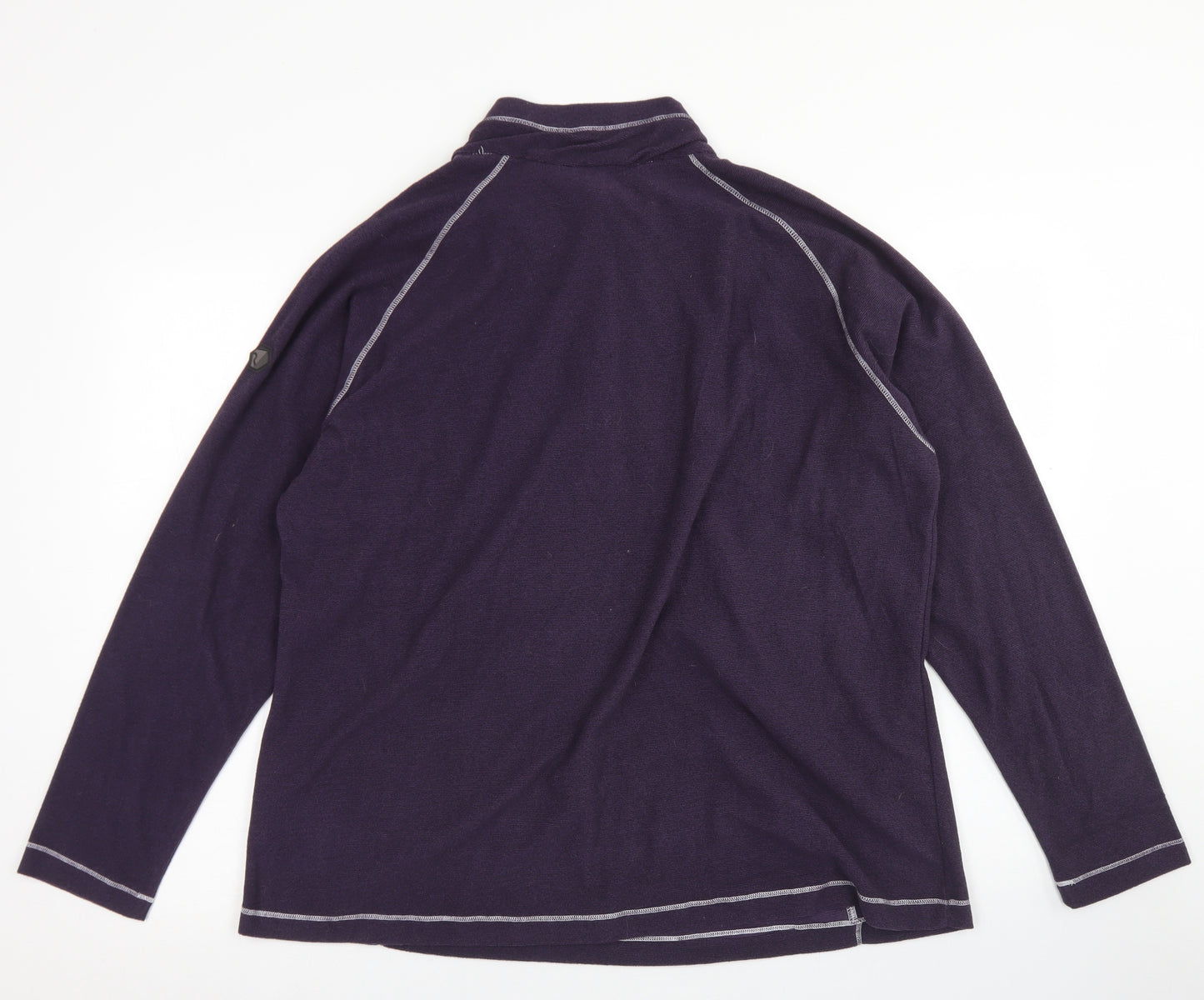 Regatta Womens Purple  Polyester Pullover Sweatshirt Size 20  Zip