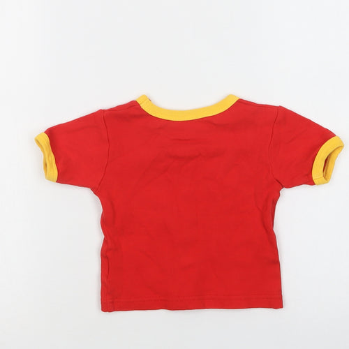 Home Brewed Baby Red  Cotton Ringer T-Shirt Size 18-24 Months Crew Neck  - Love