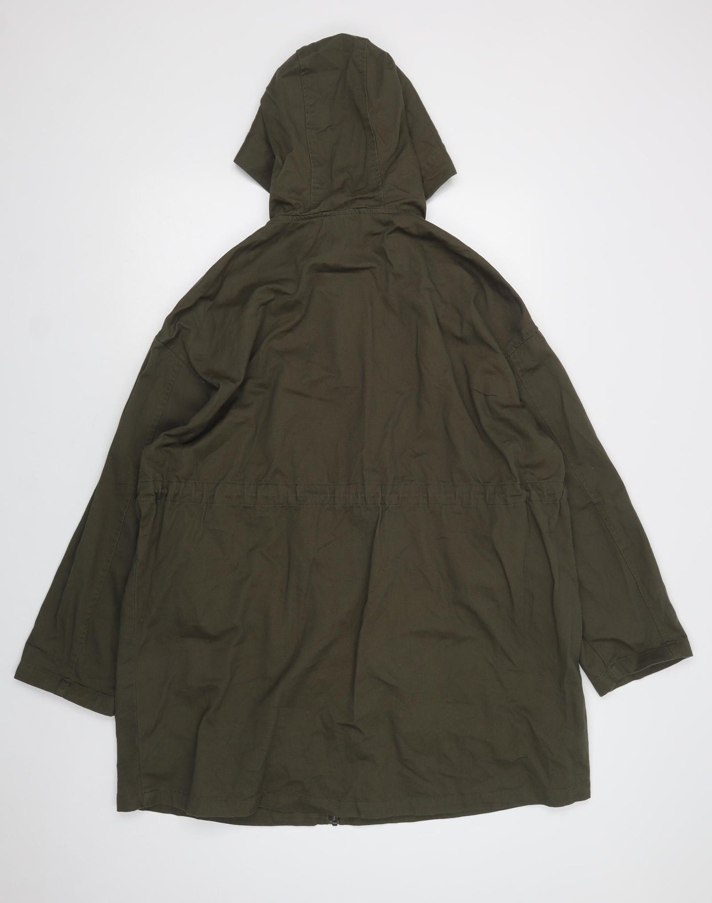 ASOS Womens Green   Parka Jacket Size 12  Zip