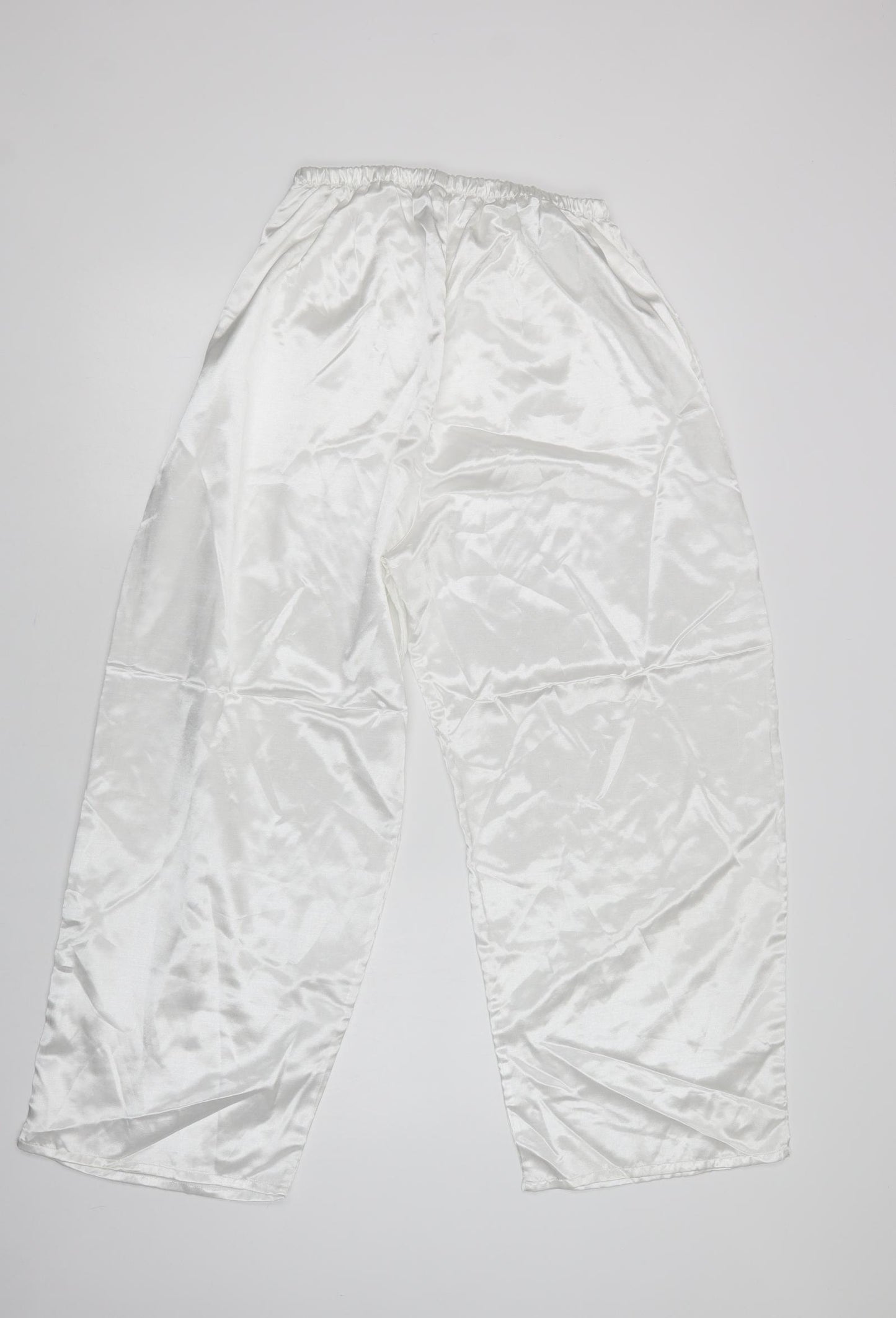 Dunnes Stores Womens White  Polyester Bottoms Pyjama Pants Size 18
