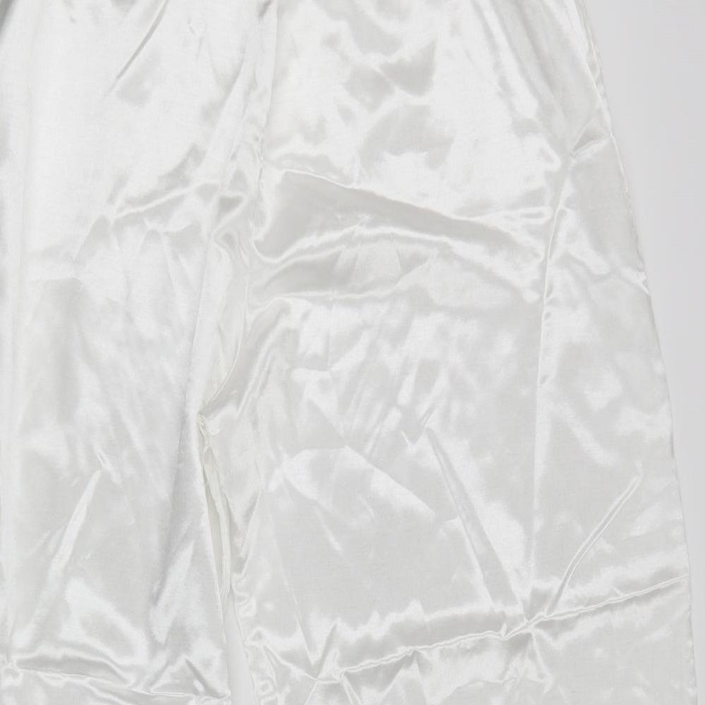 Dunnes Stores Womens White  Polyester Bottoms Pyjama Pants Size 18
